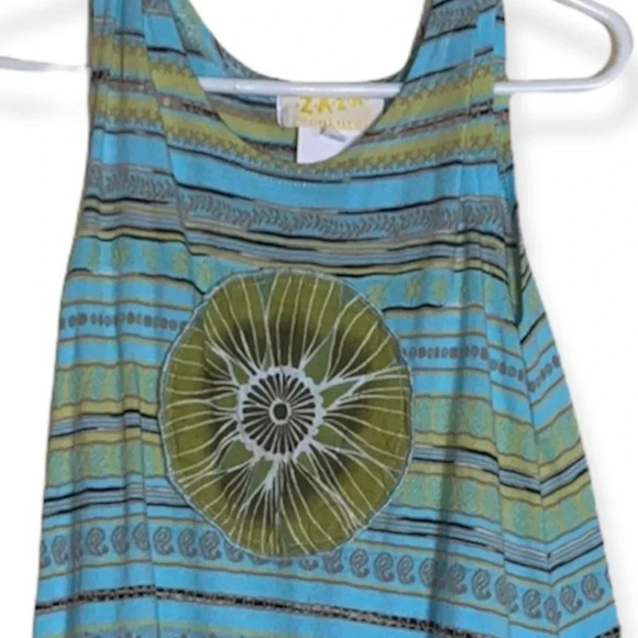 ZAZA EUC GIRLS BLUE STRIPE CASUAL DRESSES SPRING TANK BEACH DRESS SIZE 4 - Picture 4 of 9